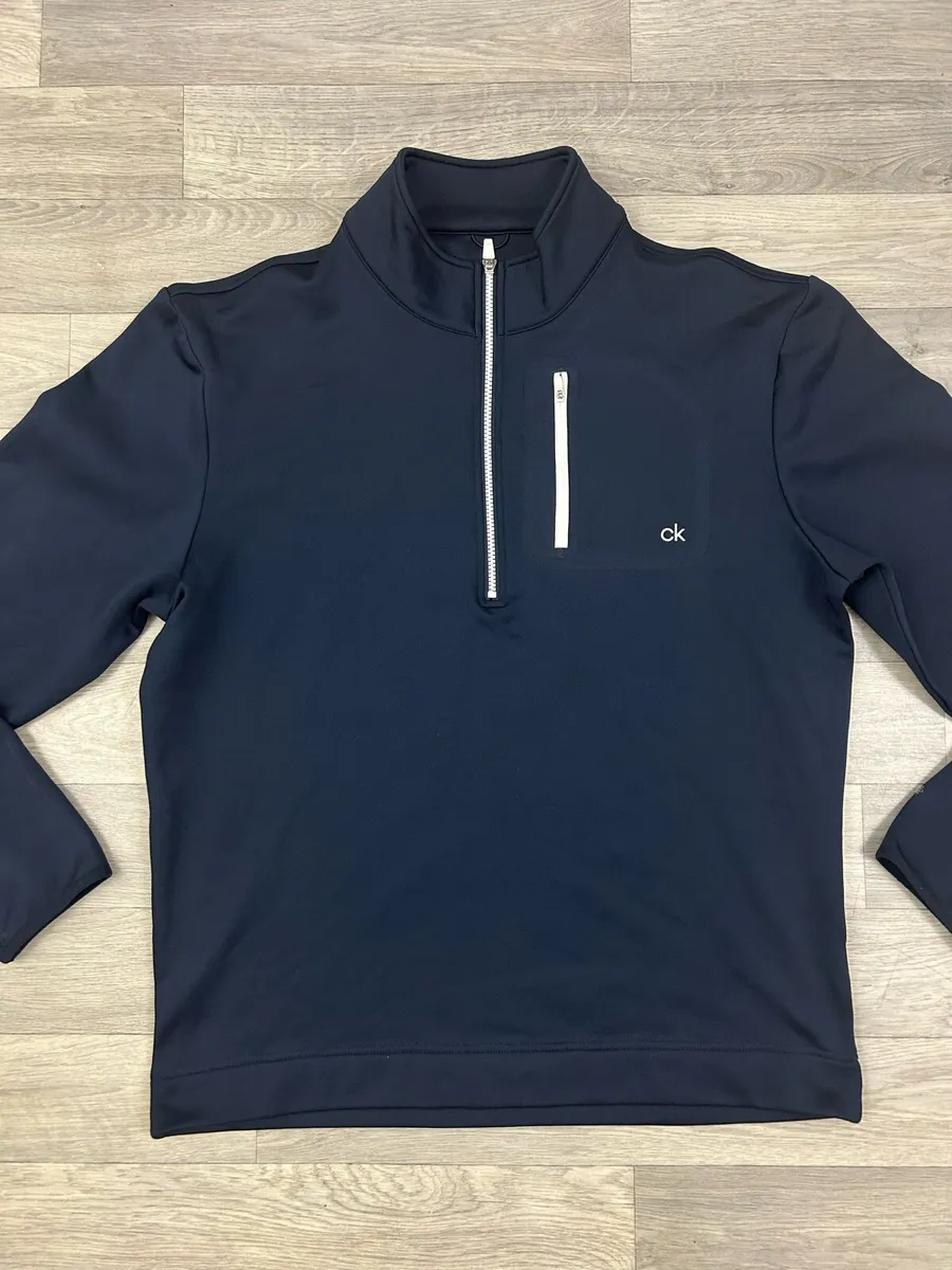 CK Calvin Klein Golf Half Zip Jumper Mens XL - Image 2