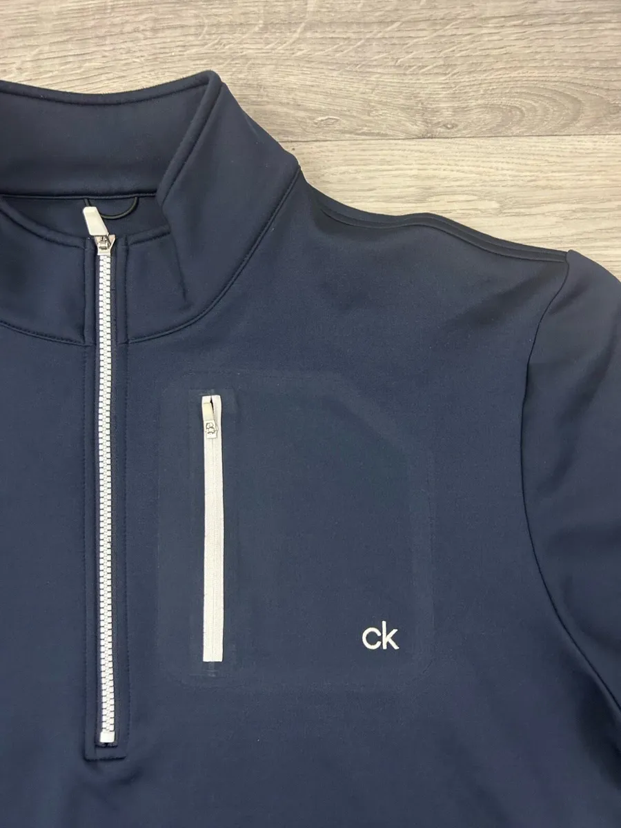 CK Calvin Klein Golf Half Zip Jumper Mens XL - Image 3