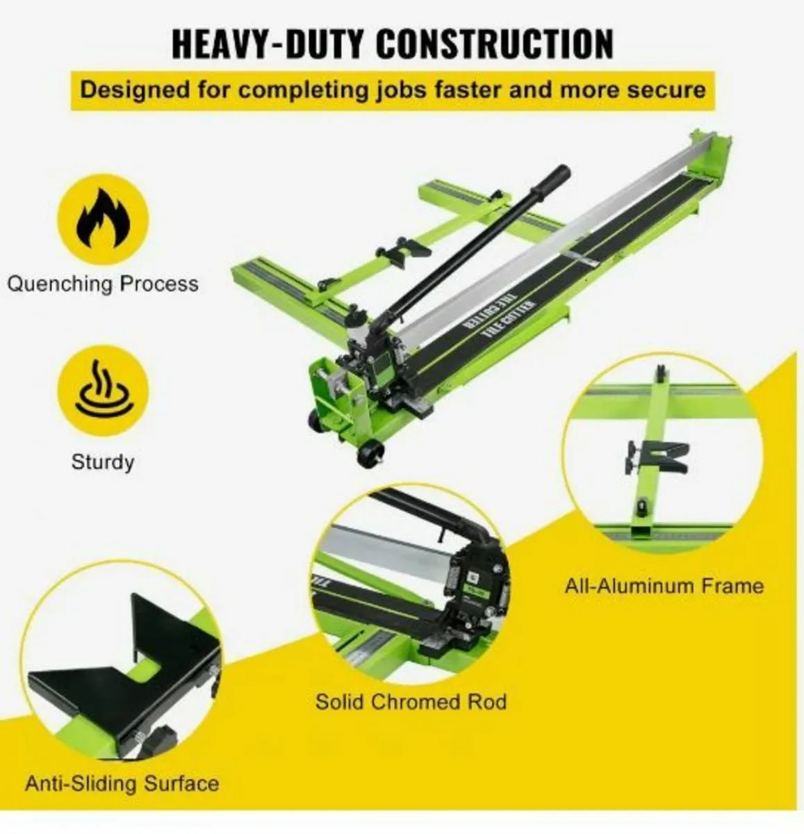 Tile Cutter 47-Inch Manual Tile Cutter 1.4-Inch - Image 1
