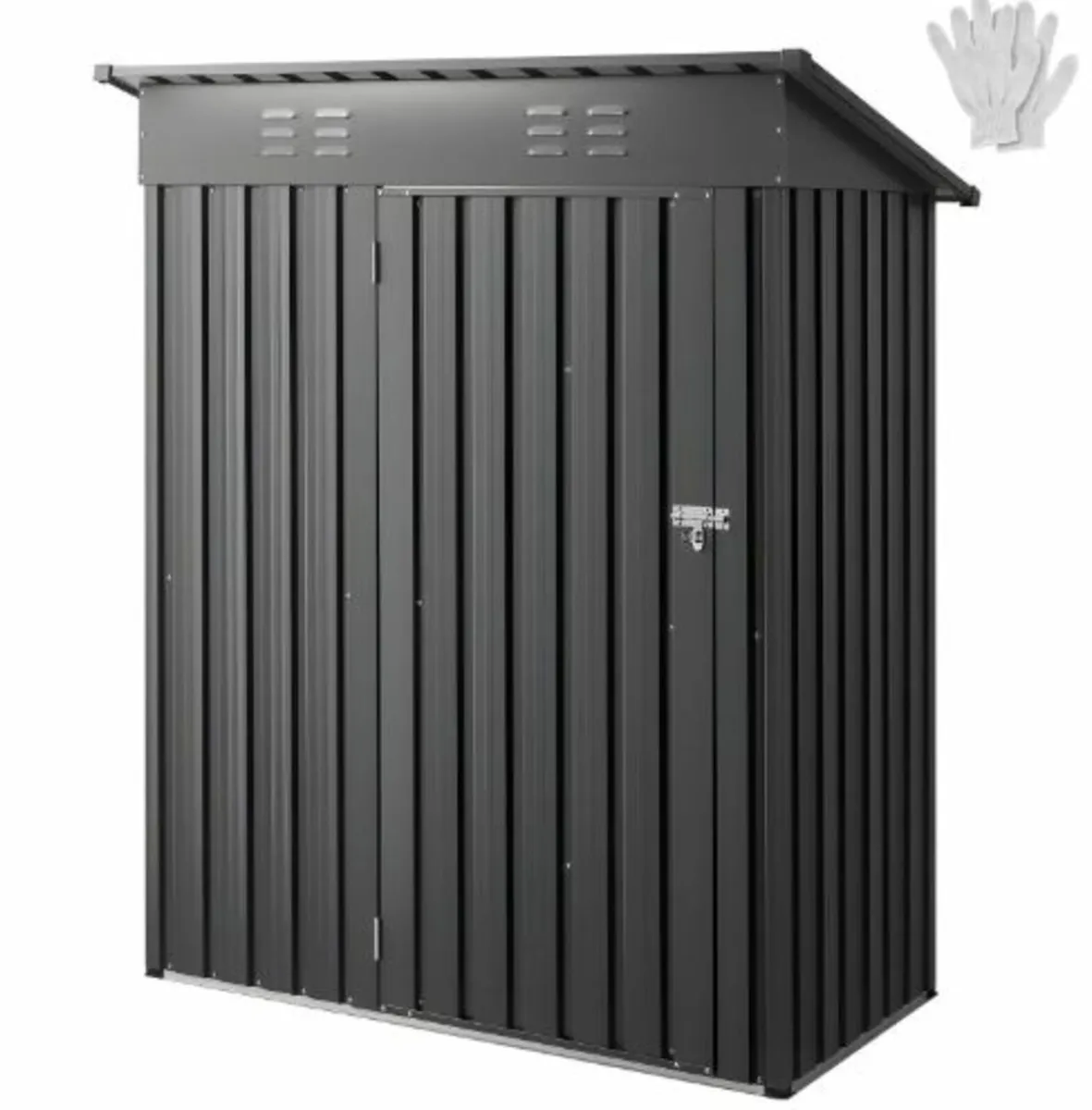 1533 x 876 x 1815 mm Metal Garden Shed, Storage - Image 1