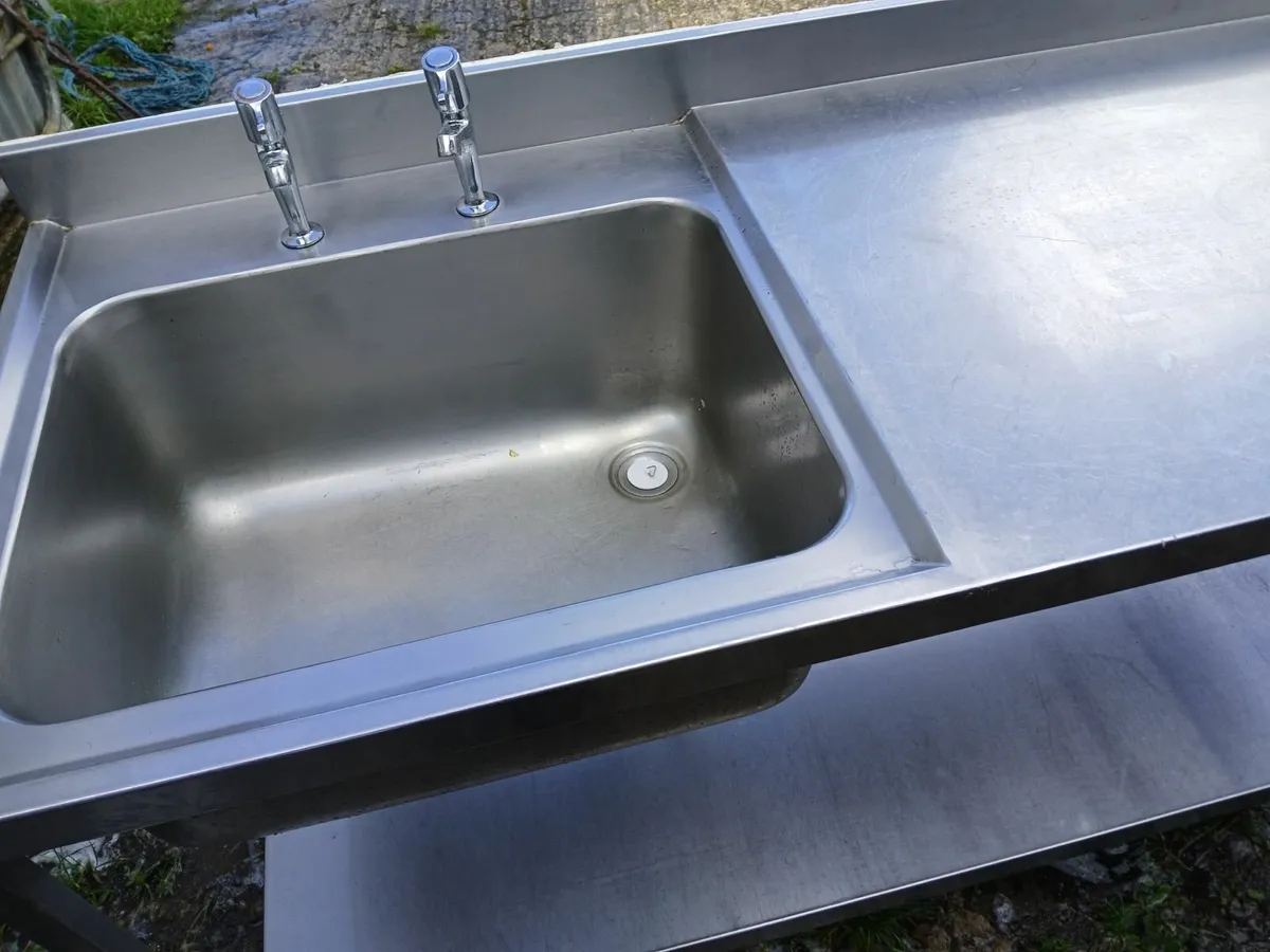 Stainless steel cabbinet sink unit complete - Image 2