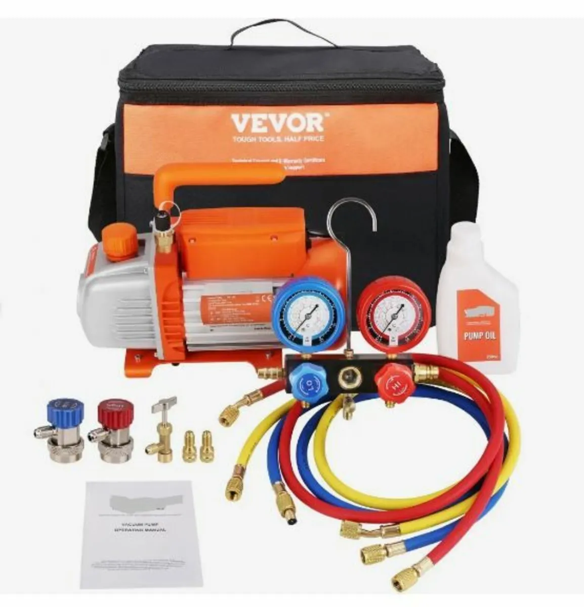 186W(1/4 HP) 267 L/min(4.5 CFM) AC Vacuum Pump - Image 1