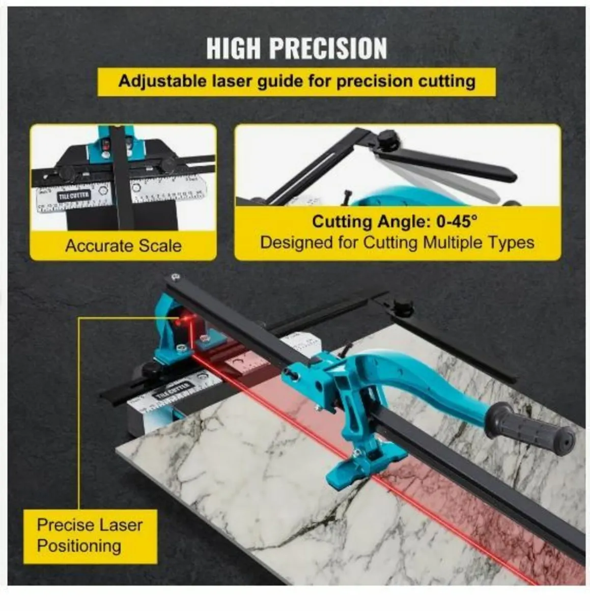 47 Inch Tile Cutter Single Rail Double - Image 4
