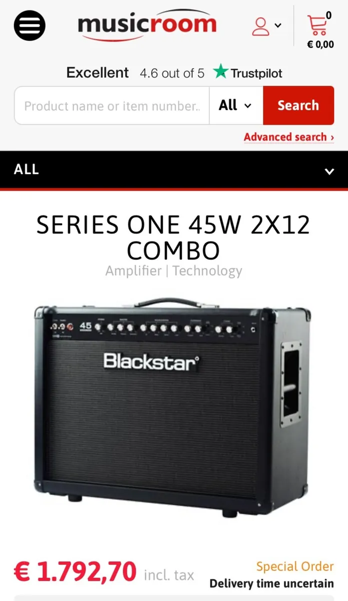 Blackstar Series One 45 S1-45 Guitar Amp As New - Image 2