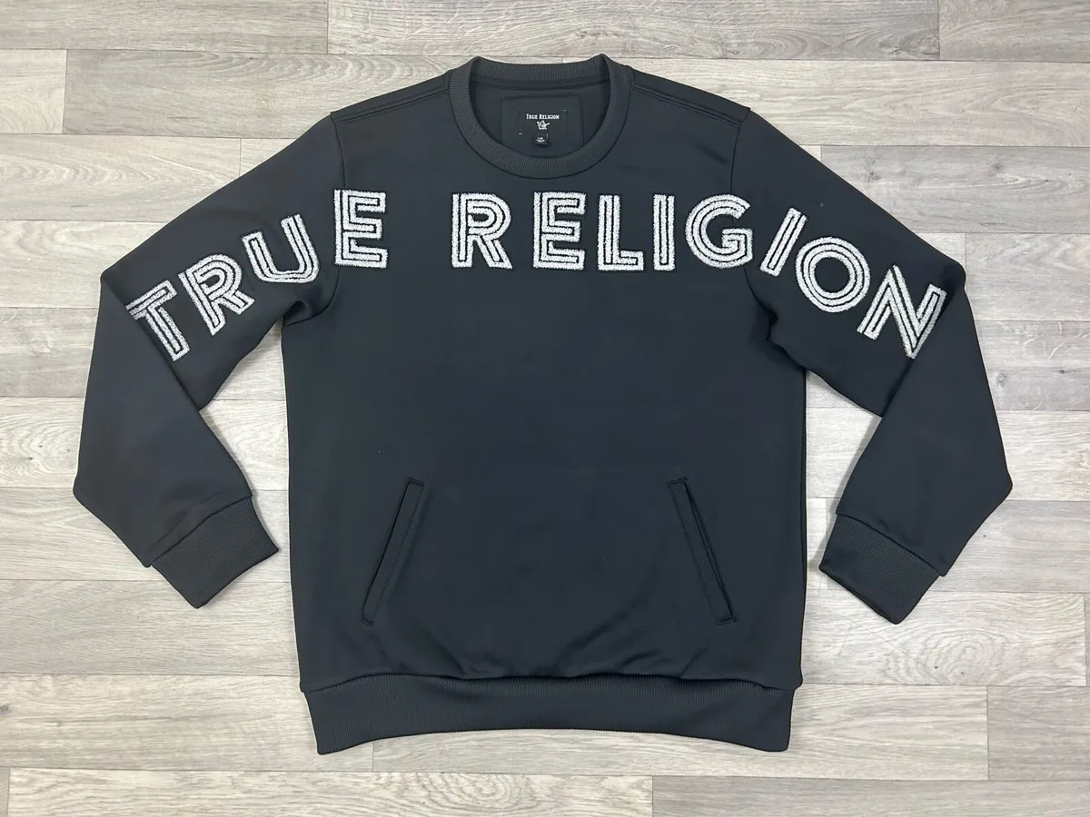 True Religion Embroidered Sweatshirt Mens Large - Image 1