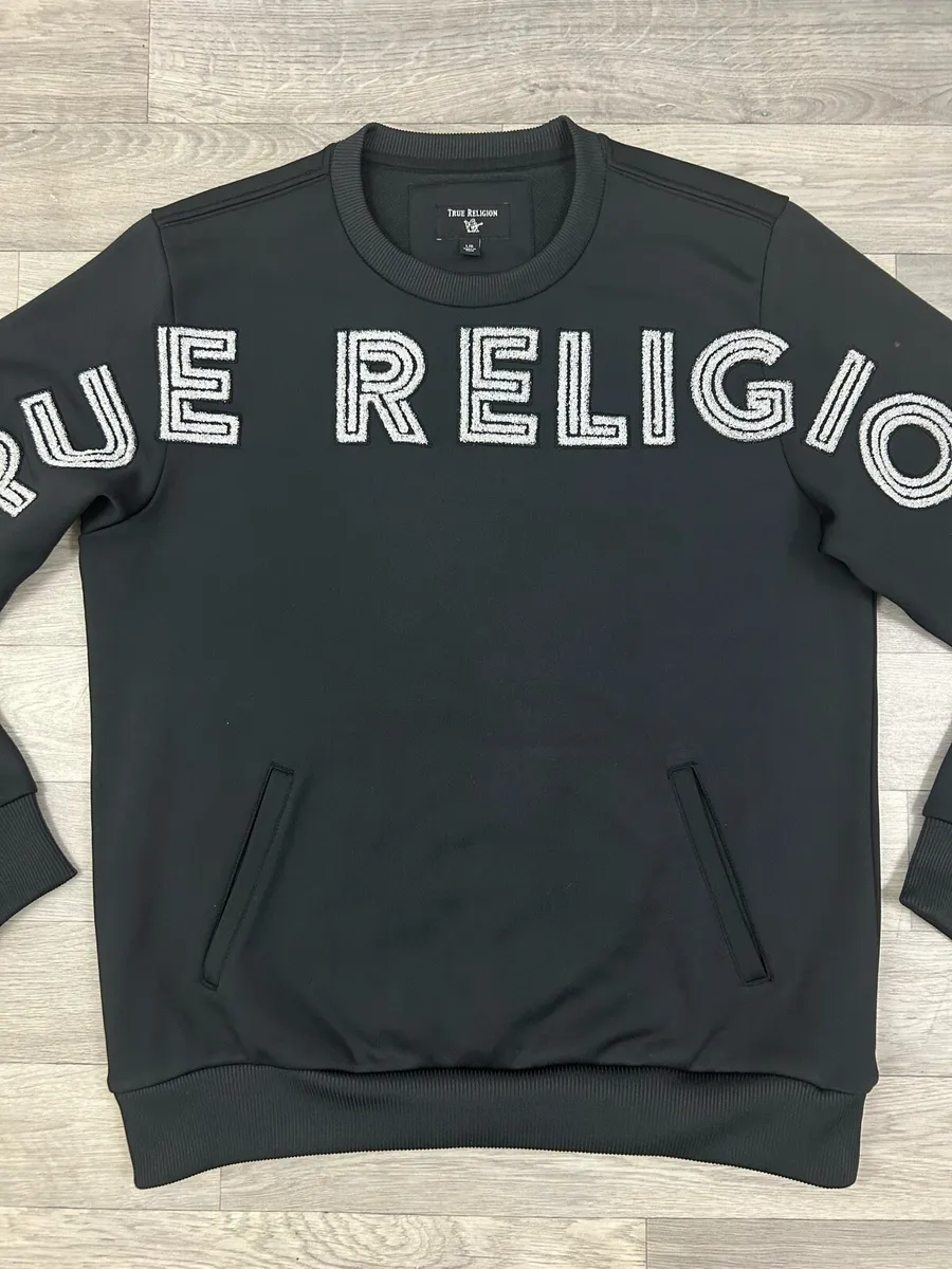 True Religion Embroidered Sweatshirt Mens Large - Image 2