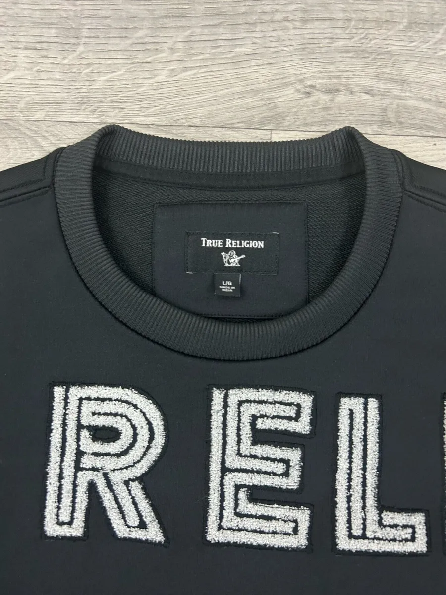 True Religion Embroidered Sweatshirt Mens Large - Image 3