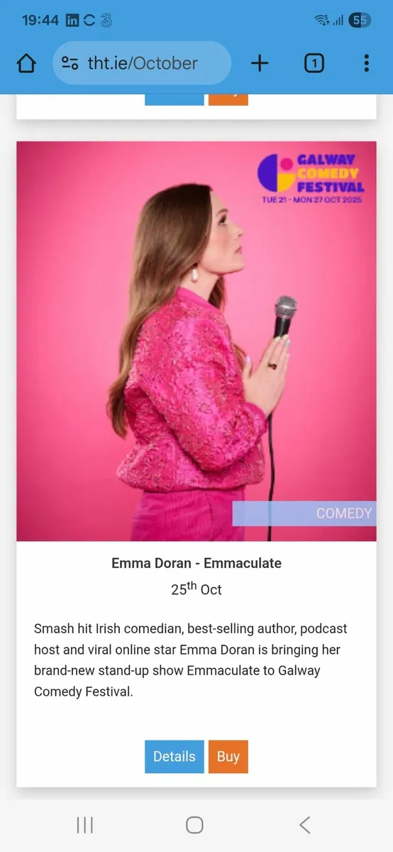 Emma Doran x 2 Town Hall Oct 25th
