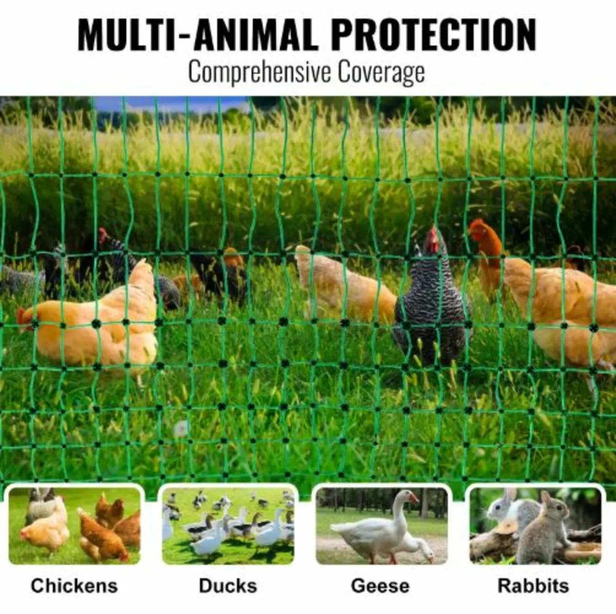 Electric Fence Netting,48"H x168' L,PE Net Fencing - Image 2