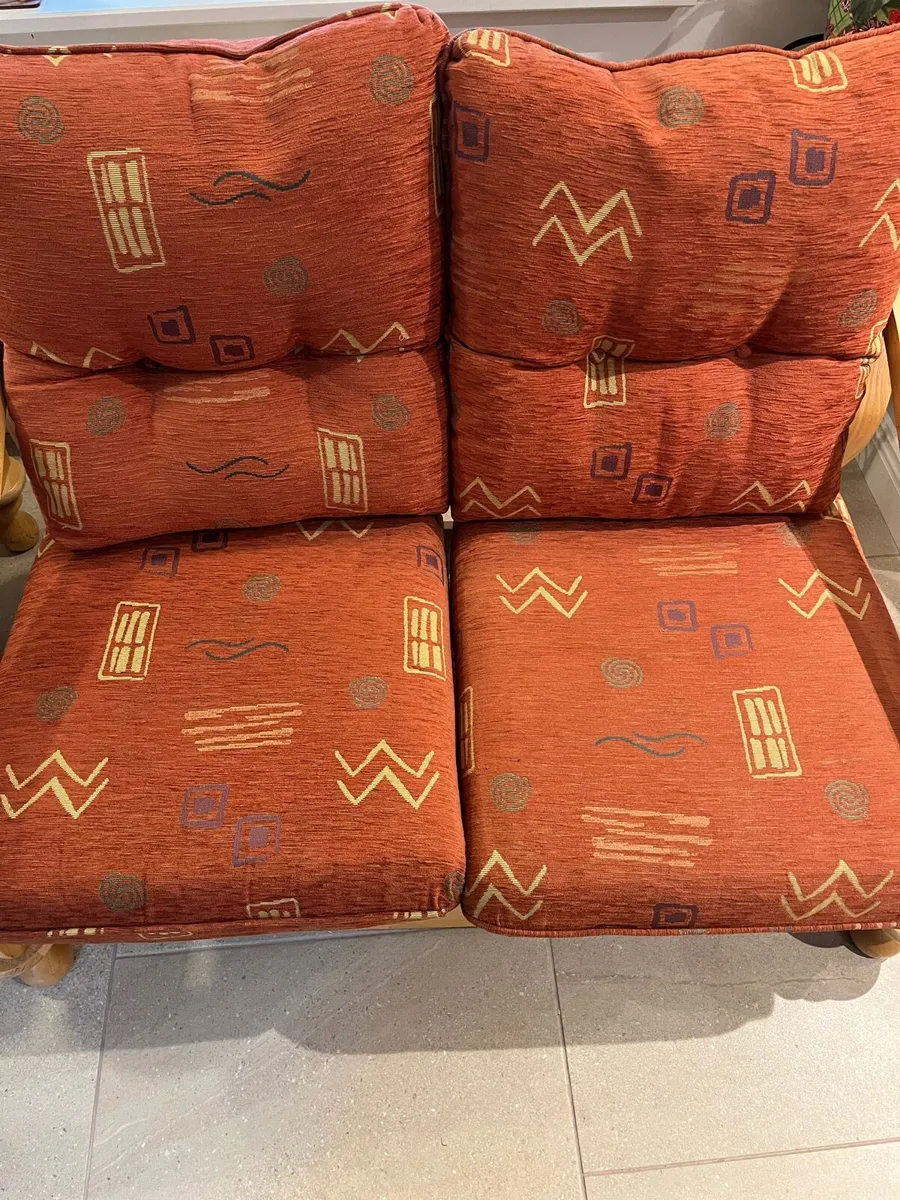 Two Seater Sofa and Two Chairs - Image 2
