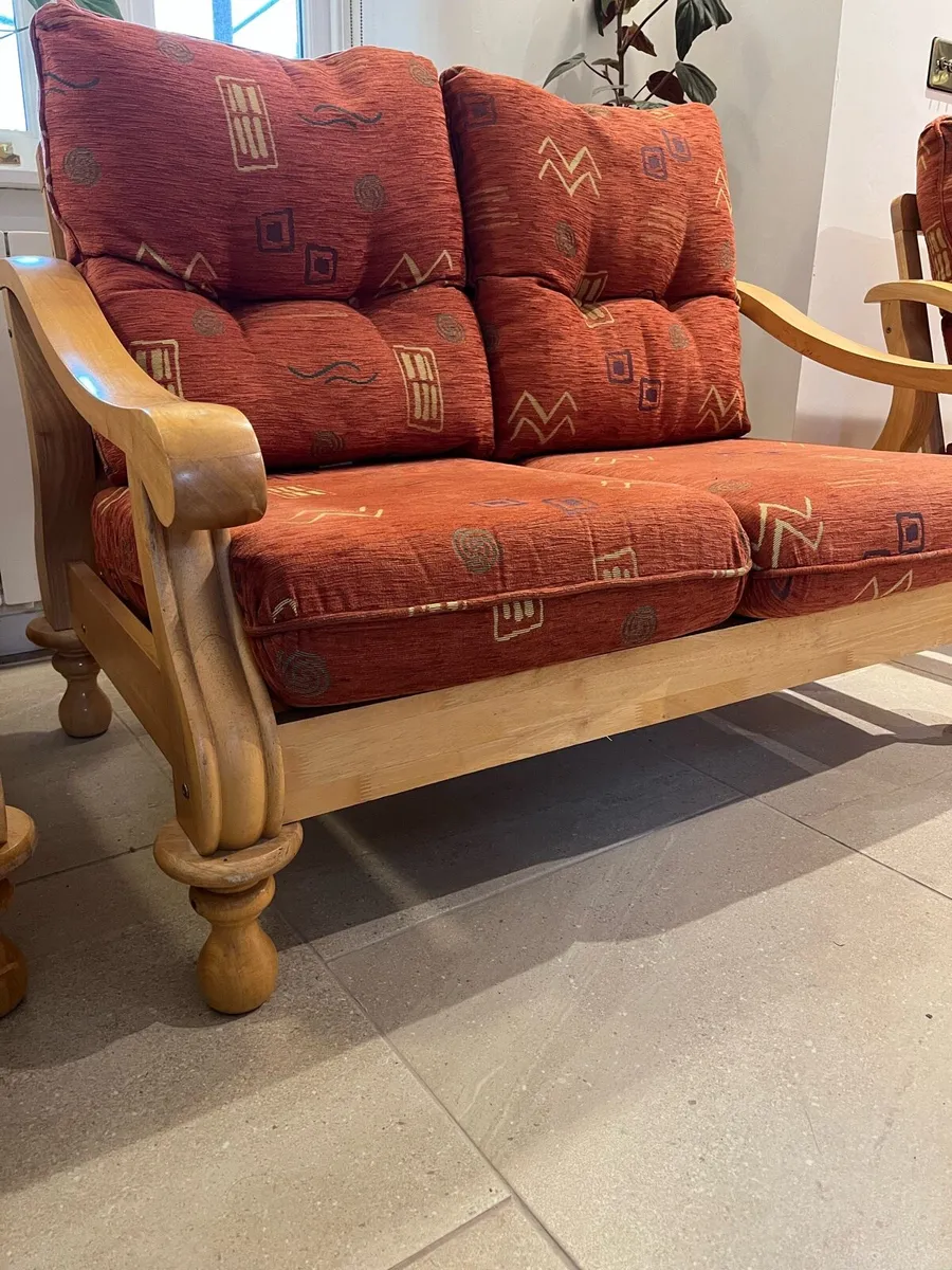 Two Seater Sofa and Two Chairs - Image 3
