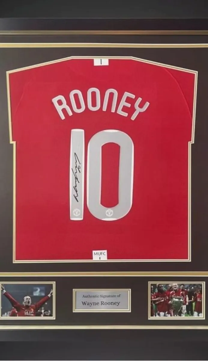Rooney hand signed jersey - Image 1
