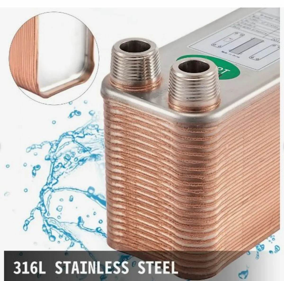 Heat Exchanger 3/4” MNPT Ports - Image 2