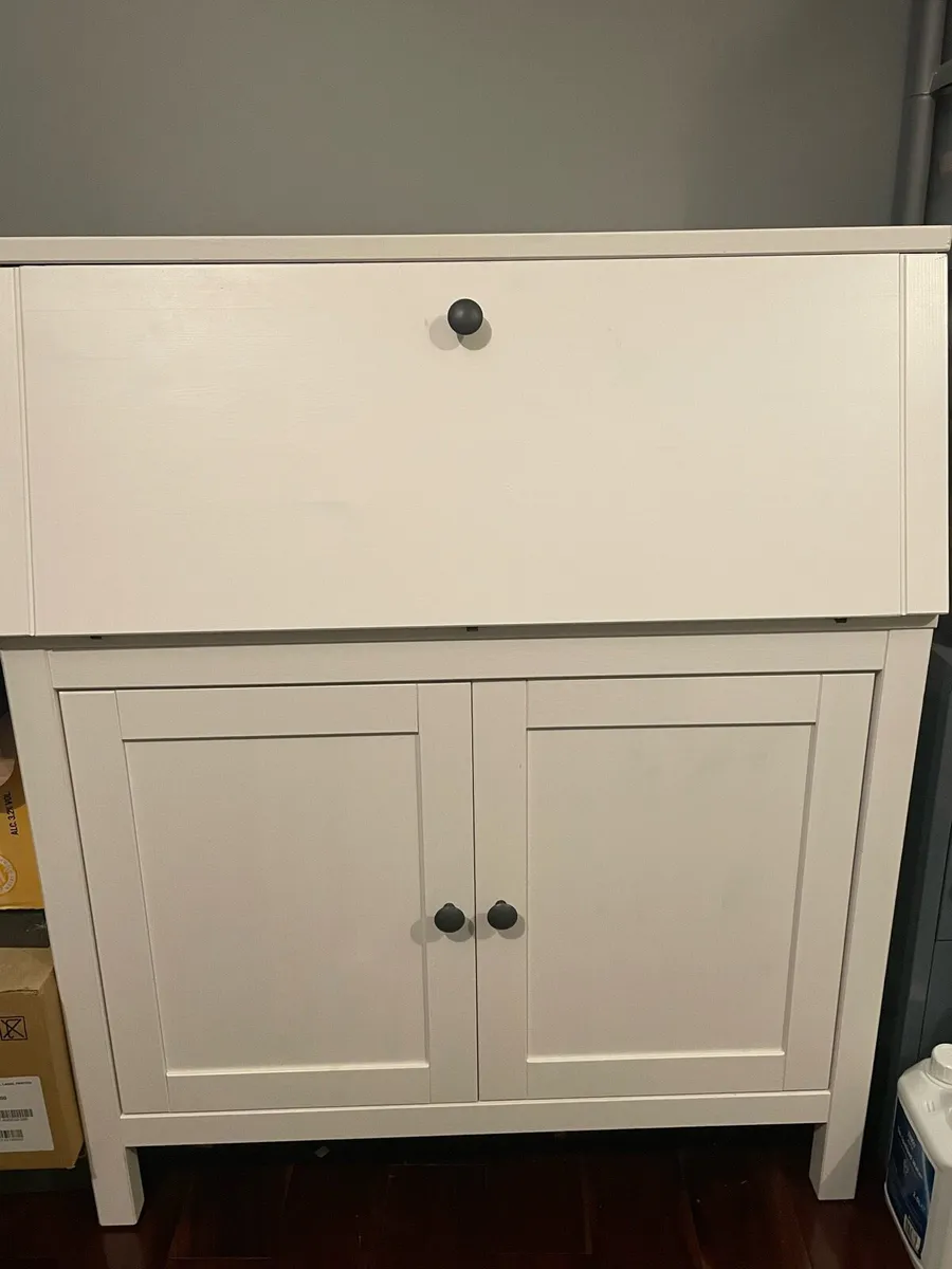 HEMNES bureau white stain Desk - IKEA - Image 2