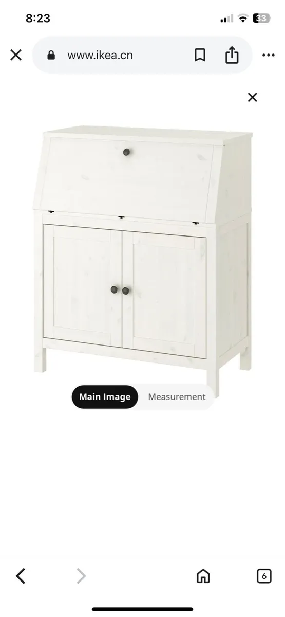 HEMNES bureau white stain Desk - IKEA - Image 4