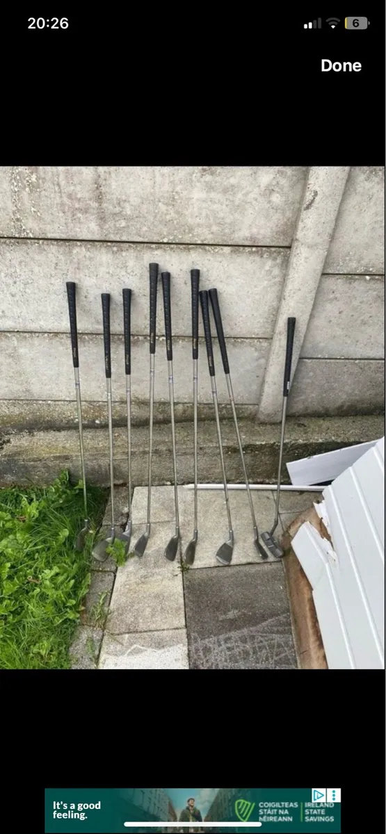 Golf clubs and bag - Image 2
