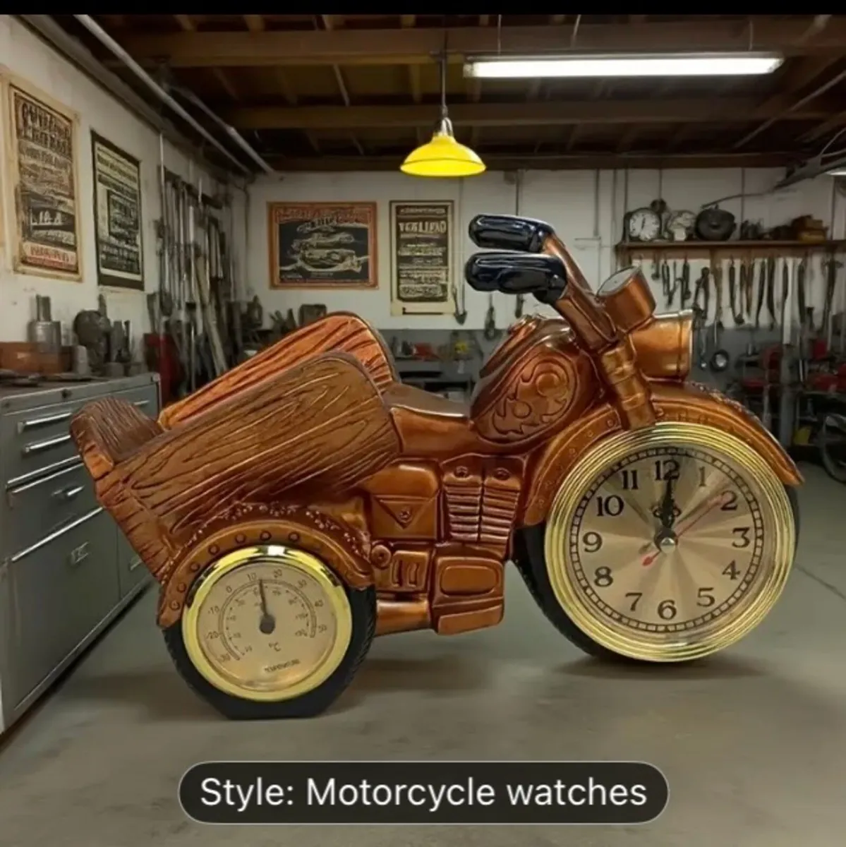 Motorcycle clock barometer free postage - Image 1