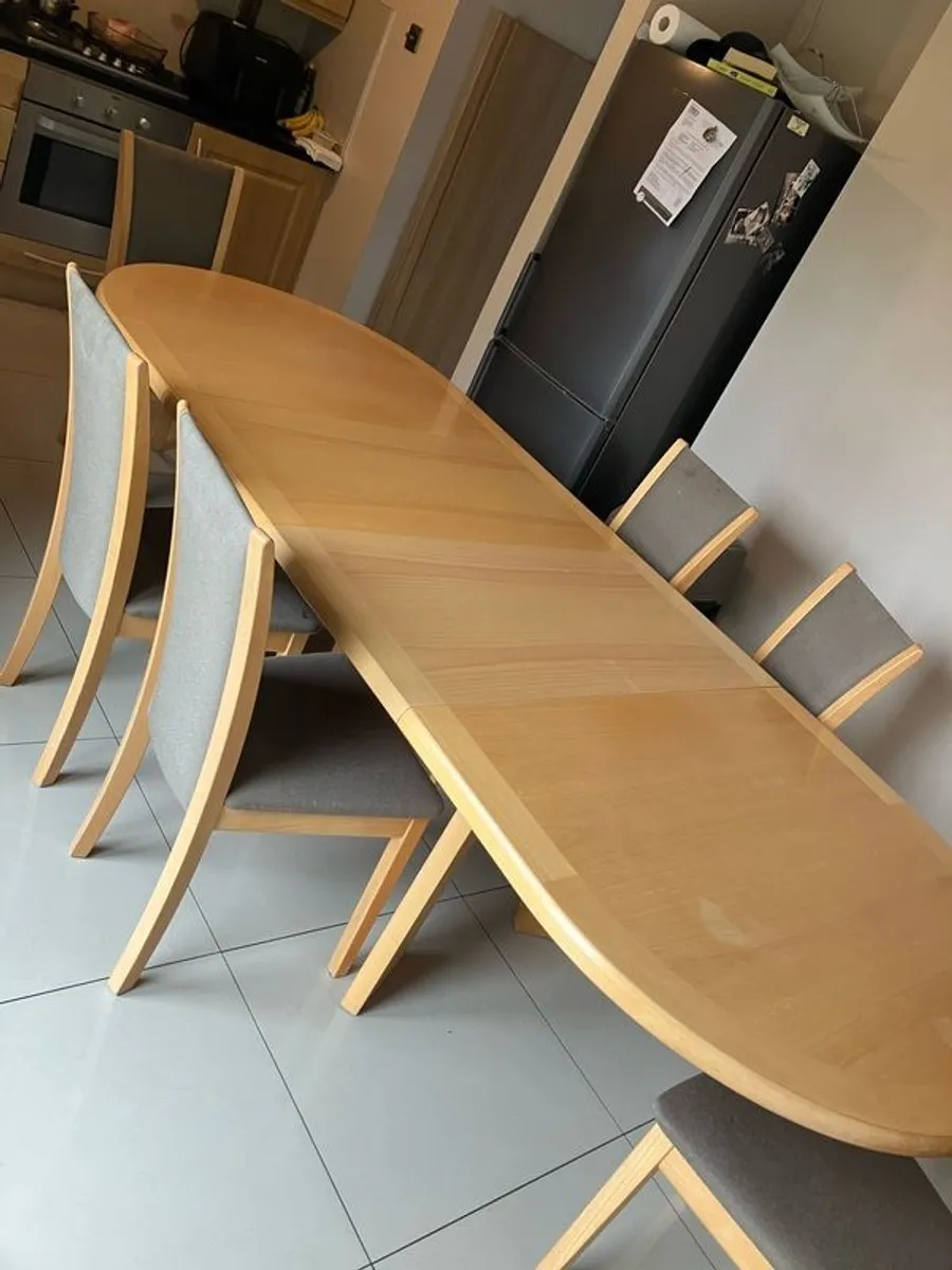 Skovby Danish Extendable Dining Table & 6 Chairs - Image 2