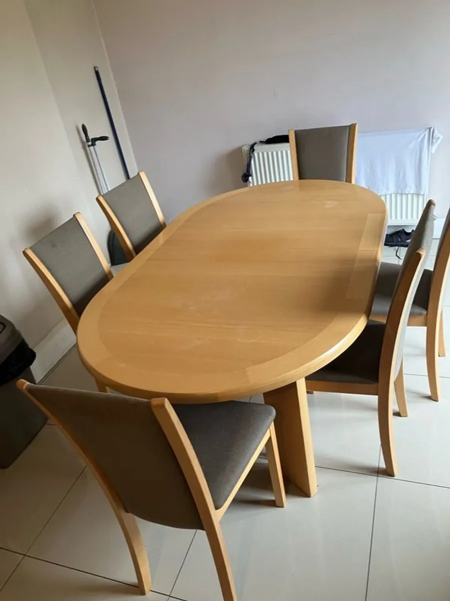 Skovby Danish Extendable Dining Table & 6 Chairs - Image 3
