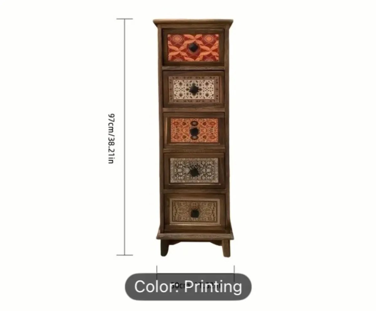Chest of drawers printed style free postage - Image 2
