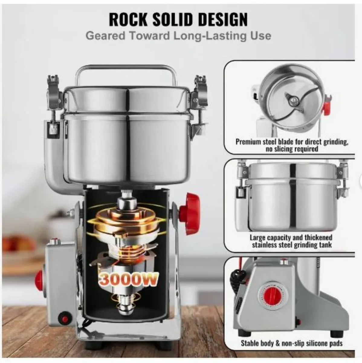1000g Electric Grain Mill Grinder - Image 3