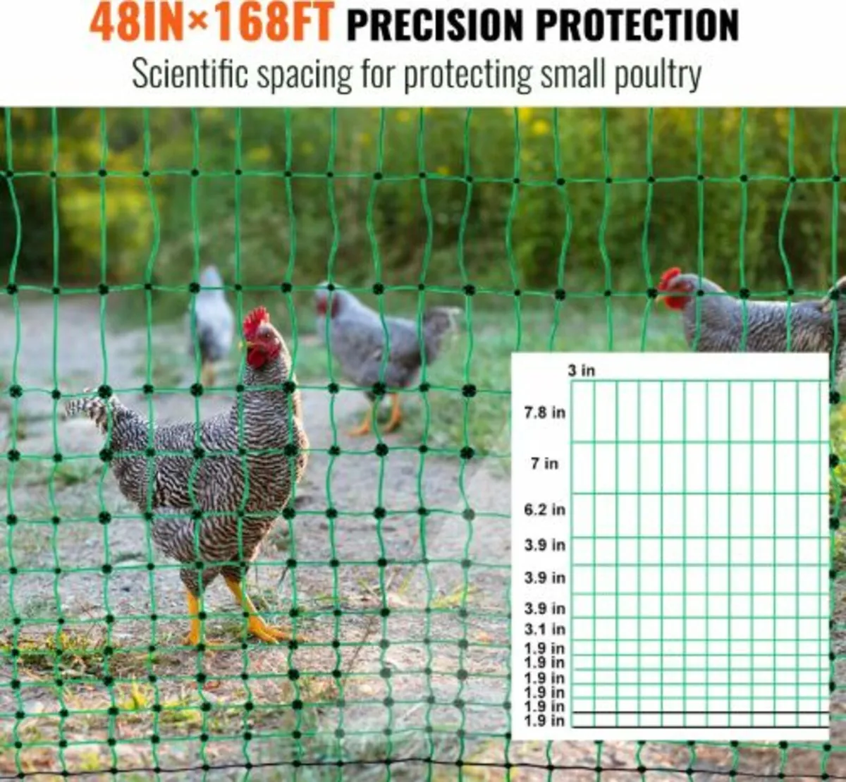 Electric Fence Netting,48"H x168' L,PE Net Fencing - Image 4
