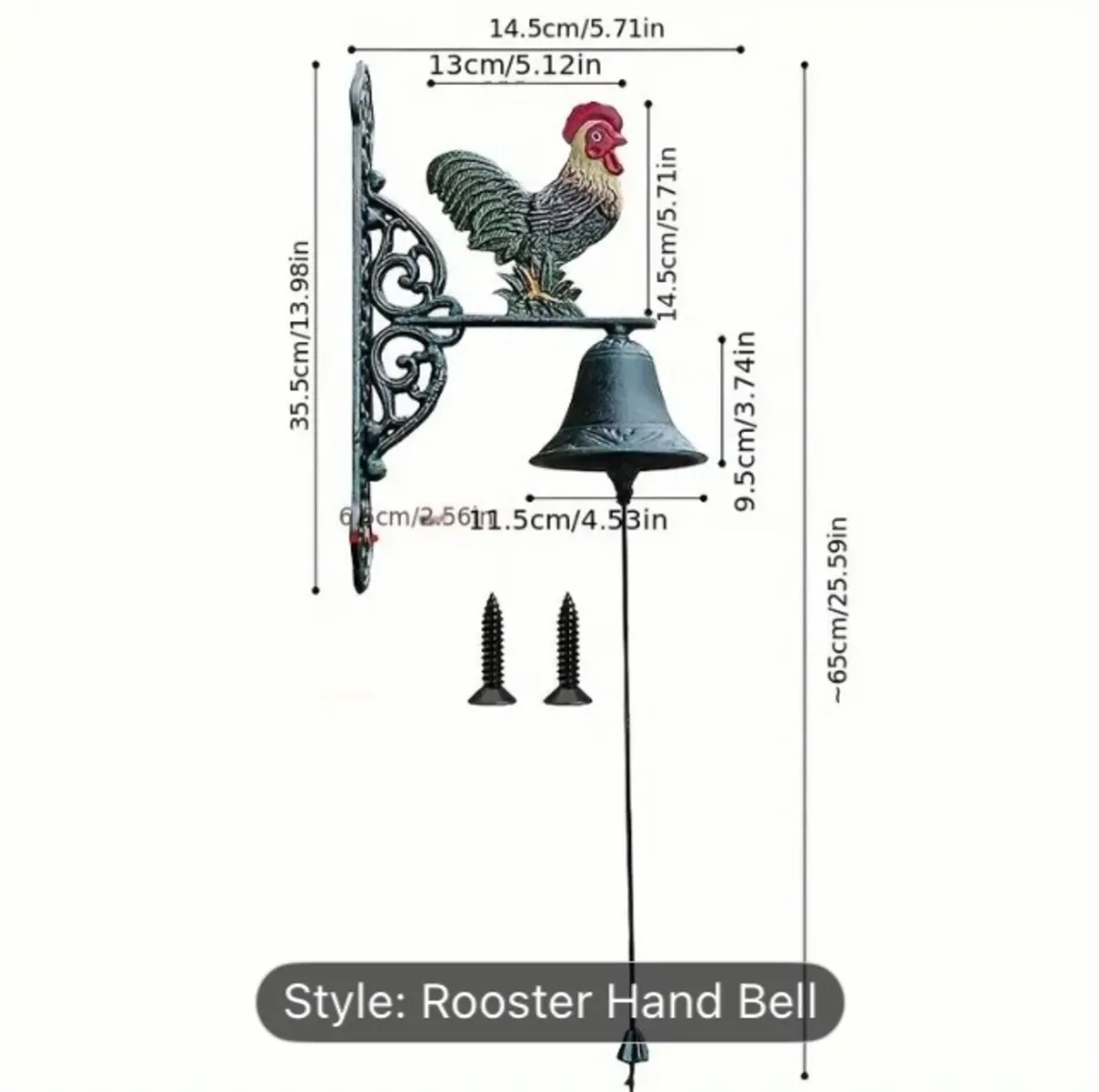 Cast iron outside bell free postage - Image 2