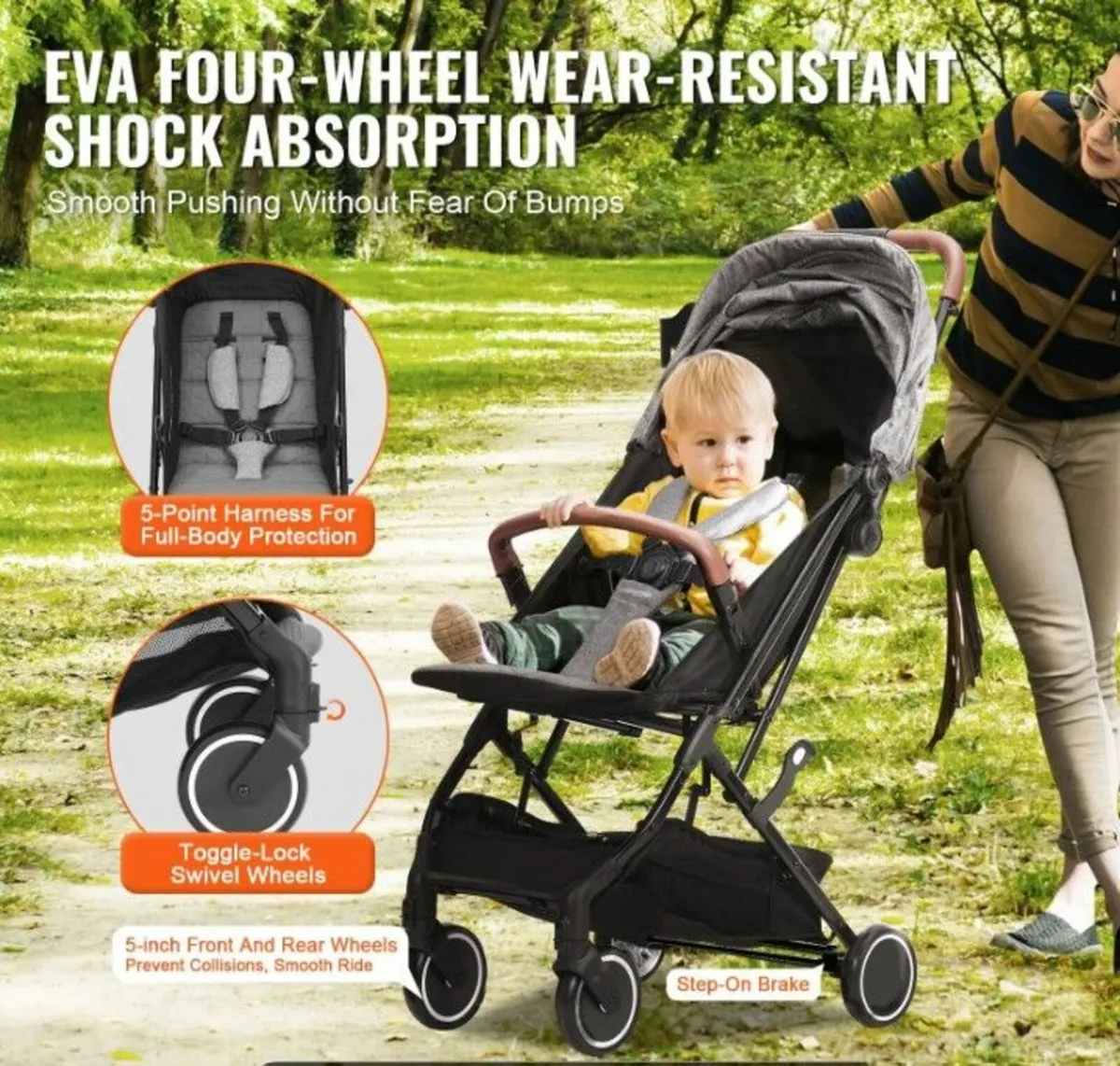 Baby Infant Stroller,Buggy Toddler - Image 3