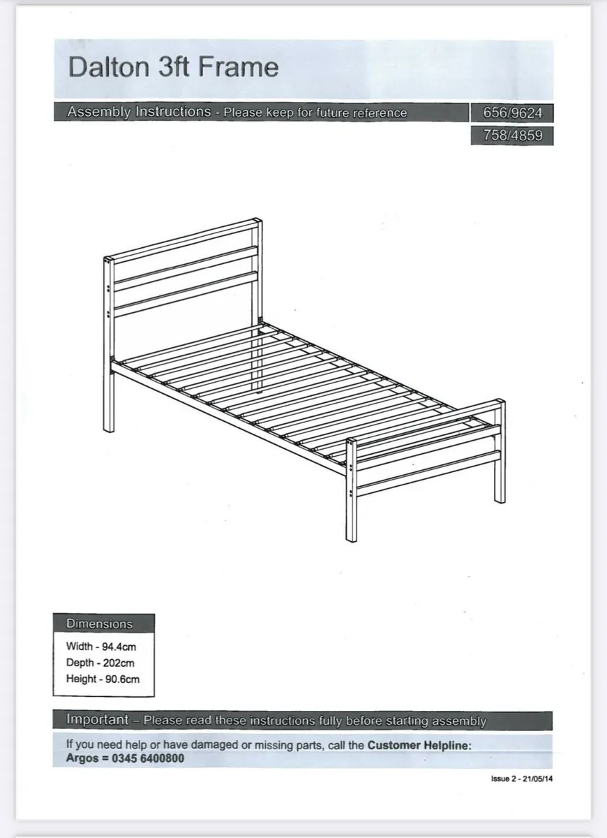 Single bed frame + mattress - x2 - Image 2