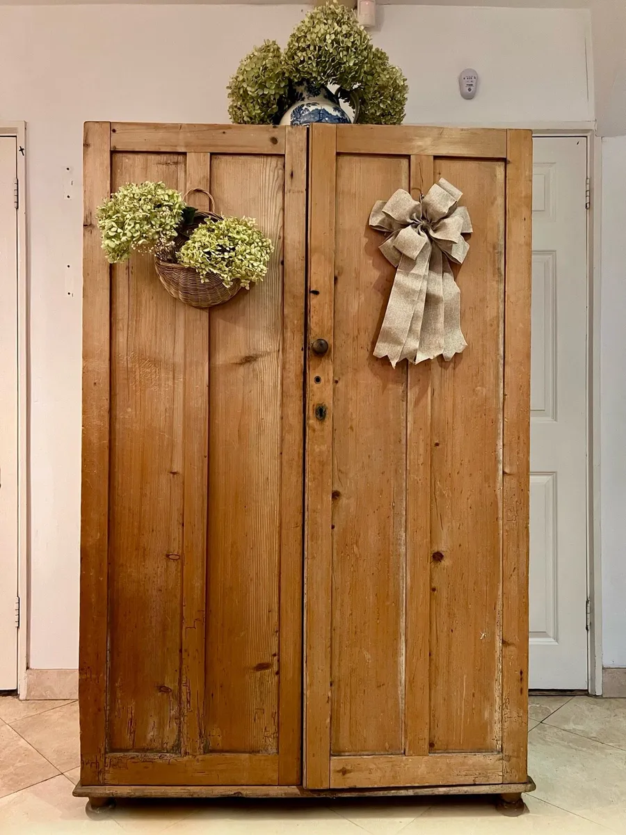 Antique pine dresser and a vintage one - Image 1