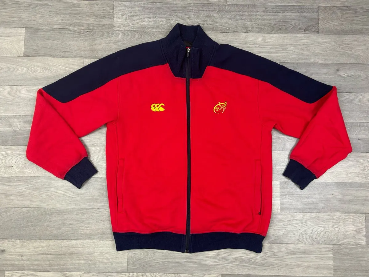 Vintage Canterbury Munster Rugby Track Jacket M - Image 1