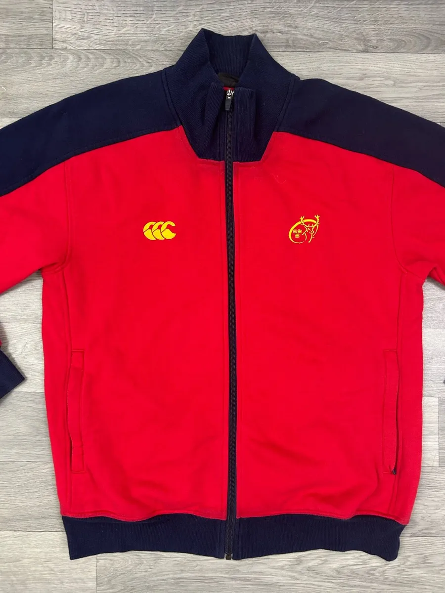 Vintage Canterbury Munster Rugby Track Jacket M - Image 2