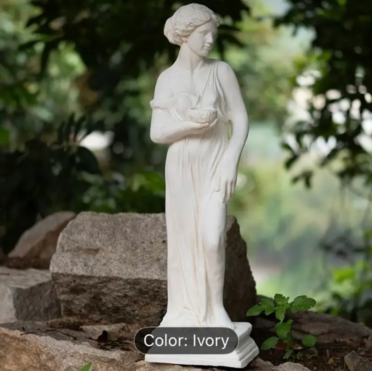 Greek goddess outdoor statue free postage - Image 1