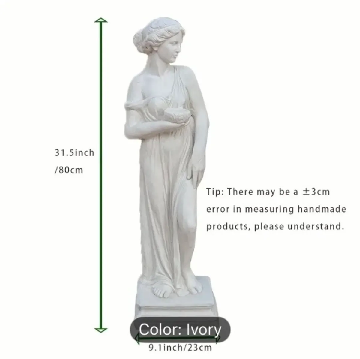Greek goddess outdoor statue free postage - Image 2