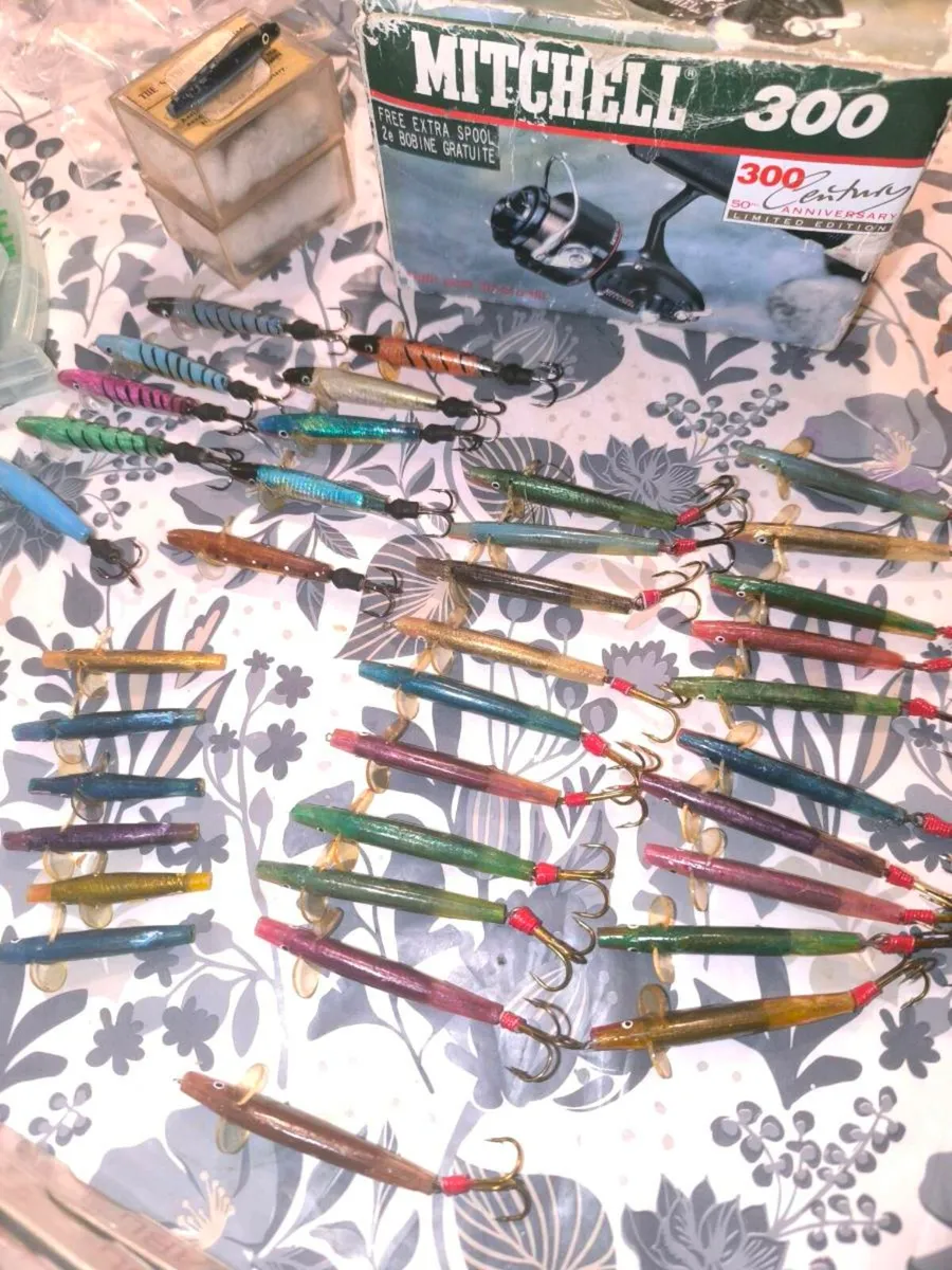 Vintage lures and reels, lane minnows Abu Toby etc - Image 2