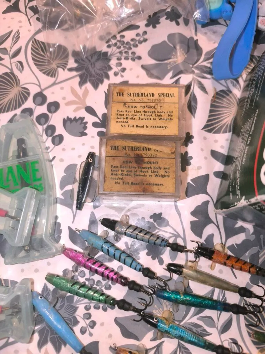 Vintage lures and reels, lane minnows Abu Toby etc - Image 3