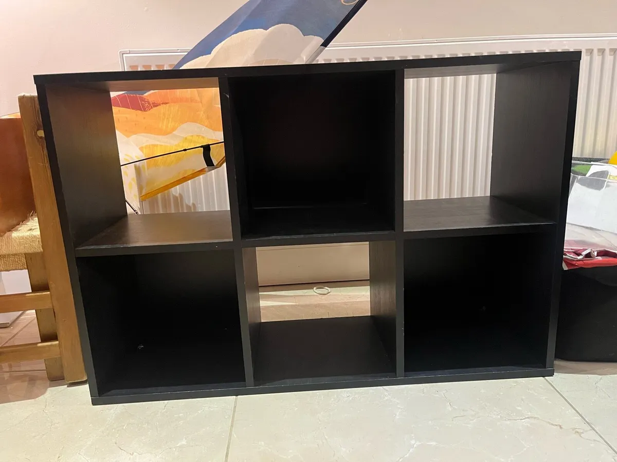 Storage cube units and small desk - Image 1