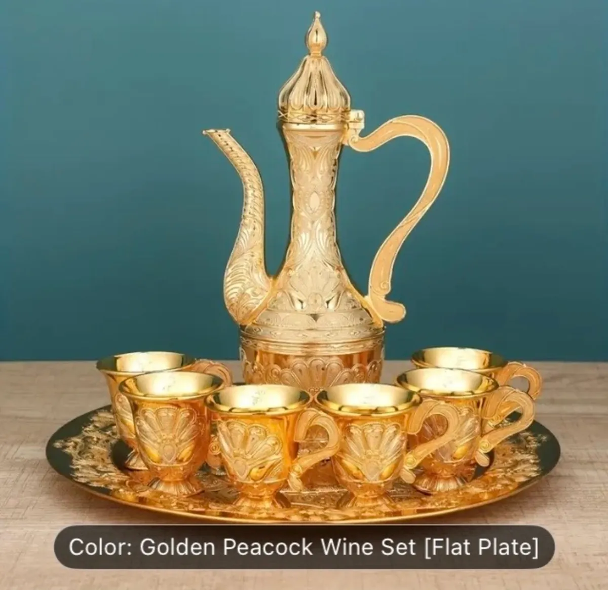 Golden coffee set free postage