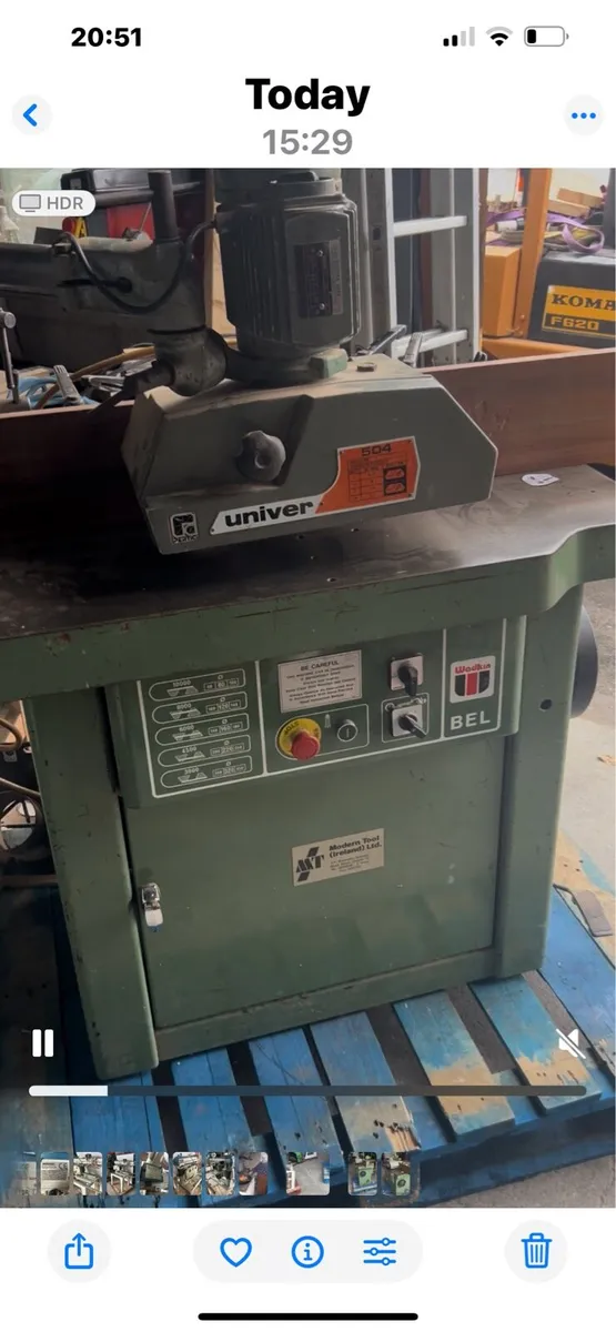 Wadkin spindle moulder with feed - Image 2
