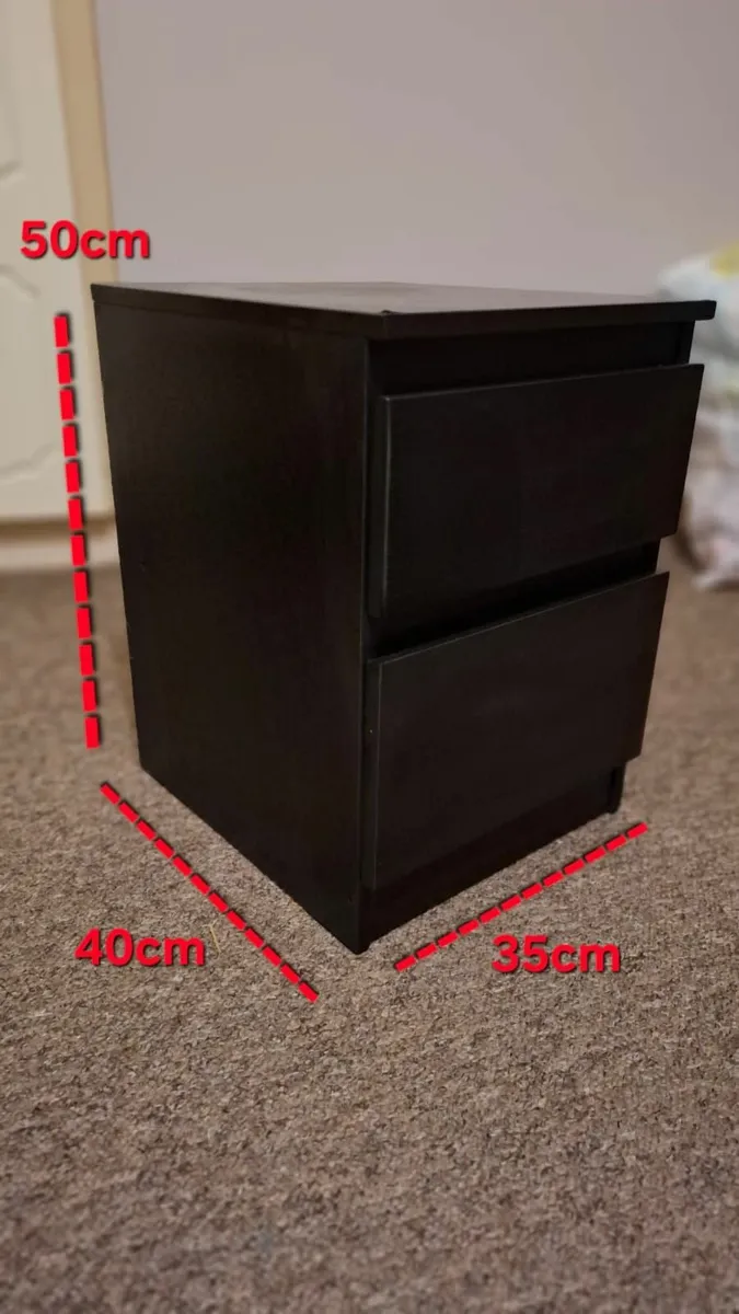 2×Draw night stand - Image 3