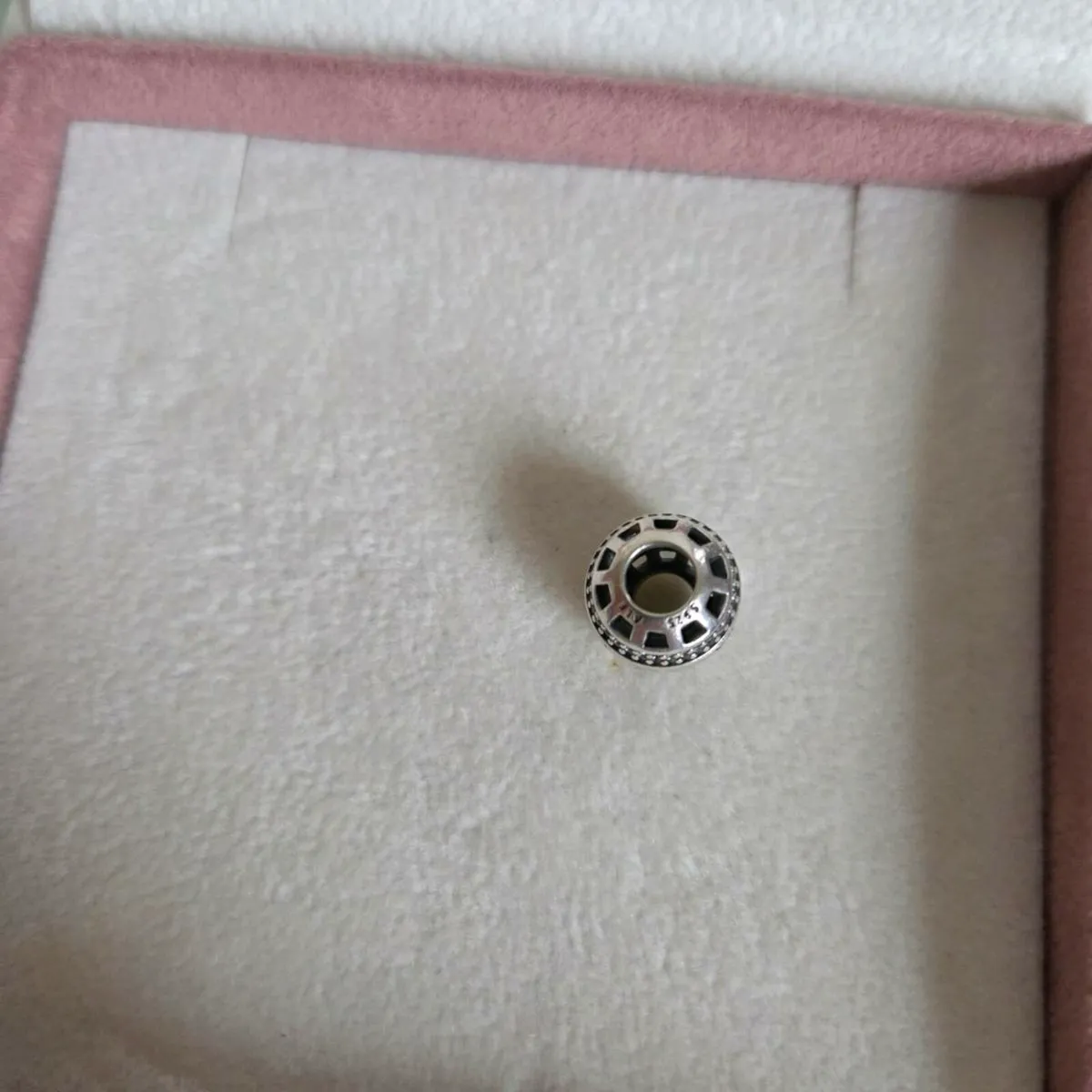 Pandora logo charm round sparkly excellent conditi - Image 3