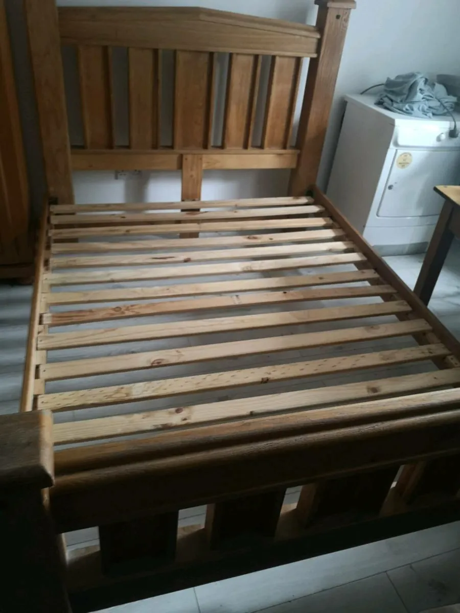 Solid Oak King. Size Frame - Image 1