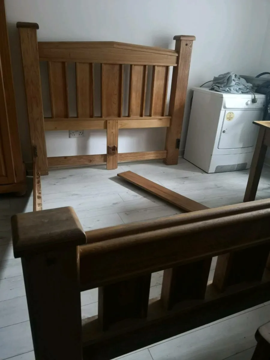 Solid Oak King. Size Frame - Image 2