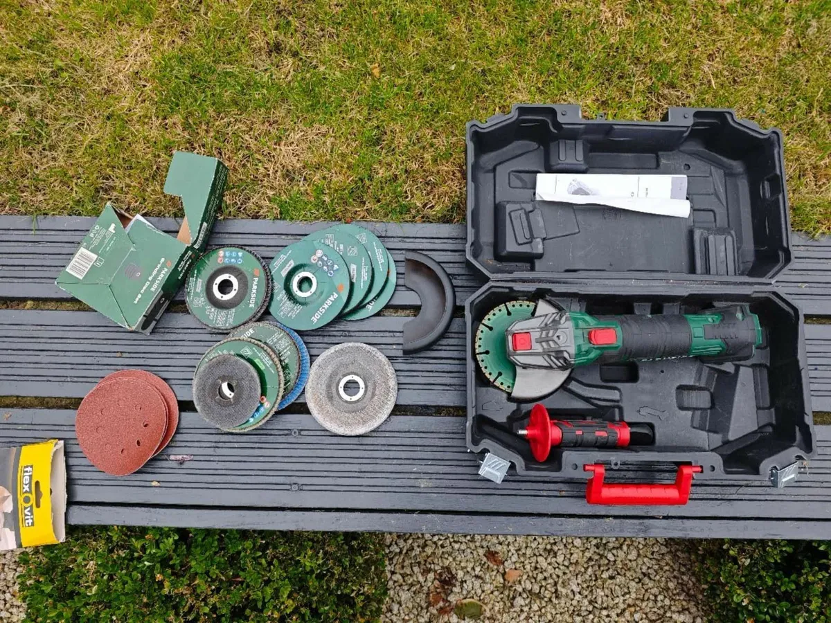 Parkside cordless angle grinder pwsa 20-li c3 - Image 1