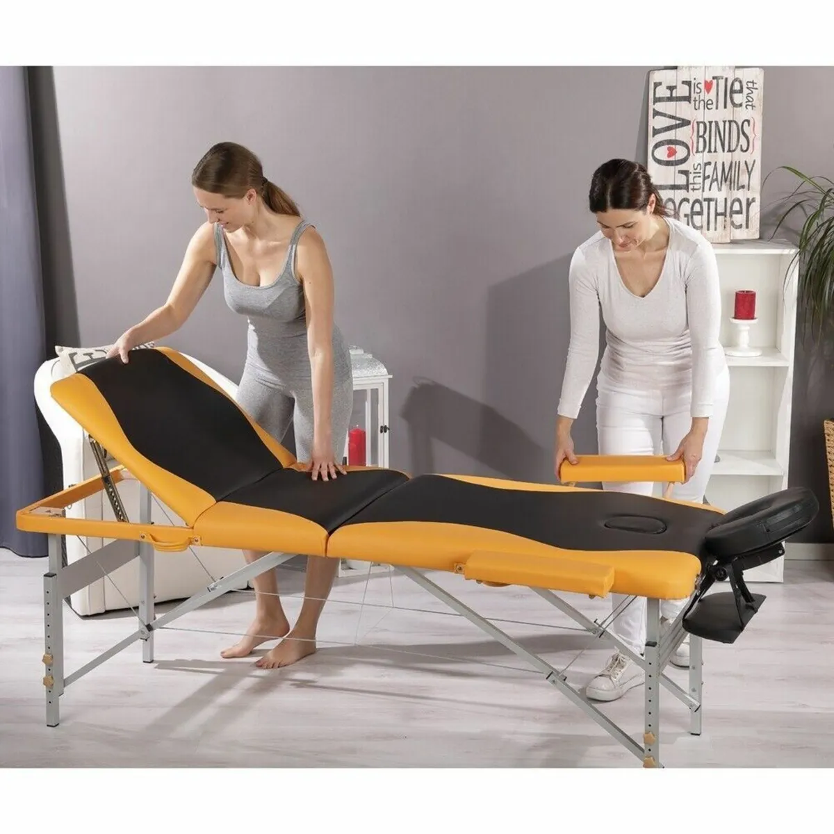 New Massage Sport Table (ORANGE) FREE Delivery - Image 1
