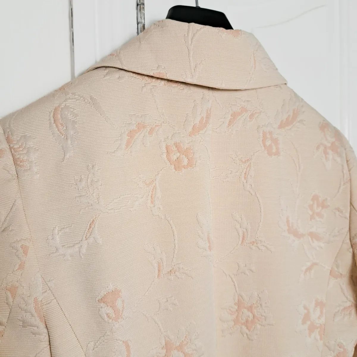 Dunnes Orange Pink Nude Floral Long Coat 12UK - Image 3