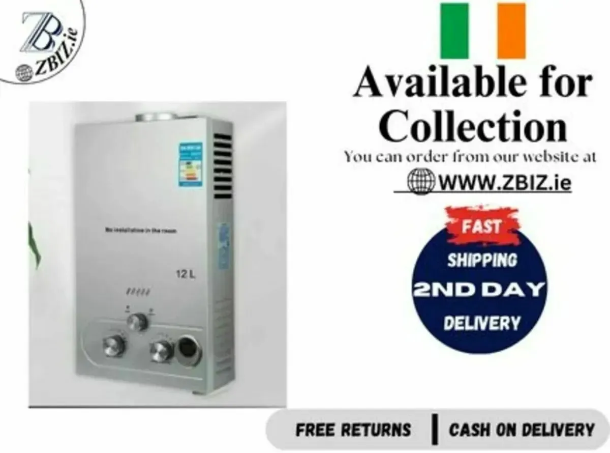 6L Tankless LPG Hot Water Heater Propane Gas - Image 1