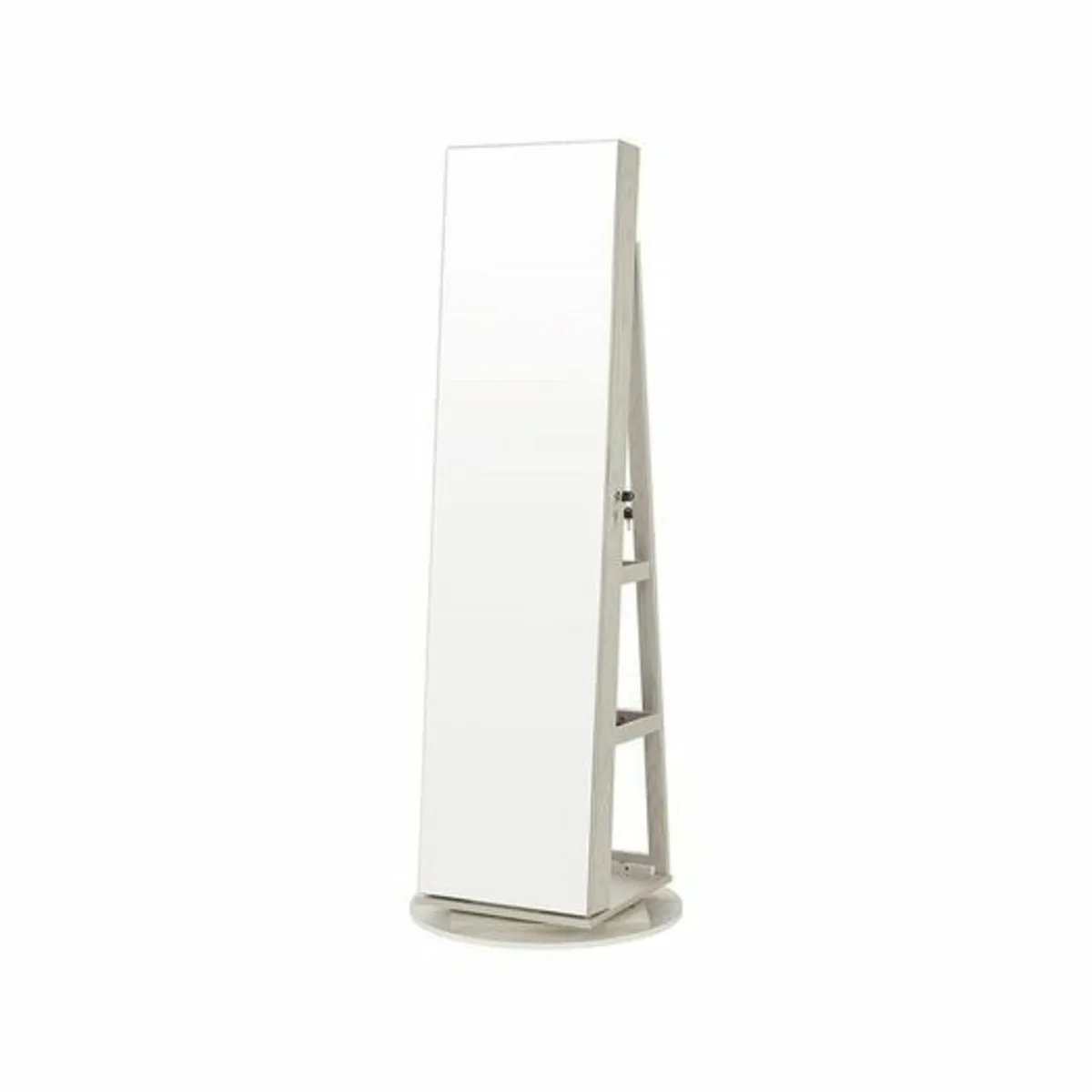 Frameless Rotatable Jewellery Cabinet Mirror - Image 1