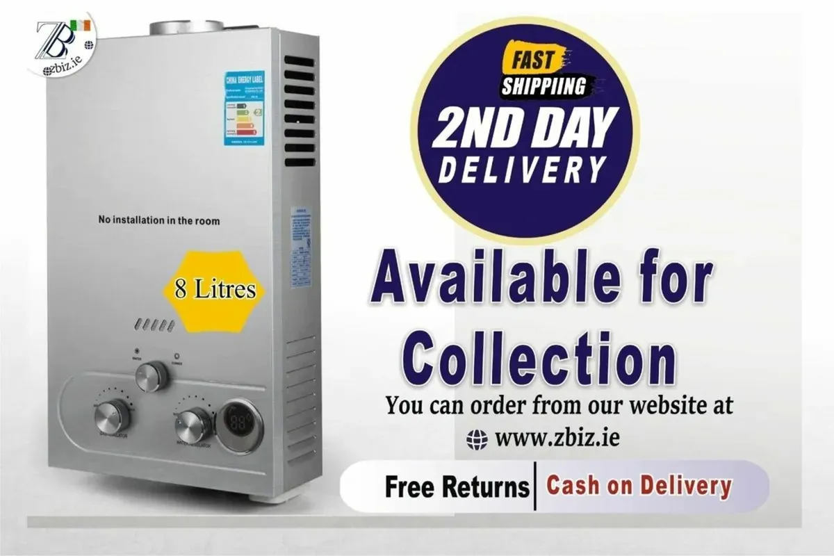 Tankless 8L LPG Hot Water Instant Gas Water Boiler - Image 1