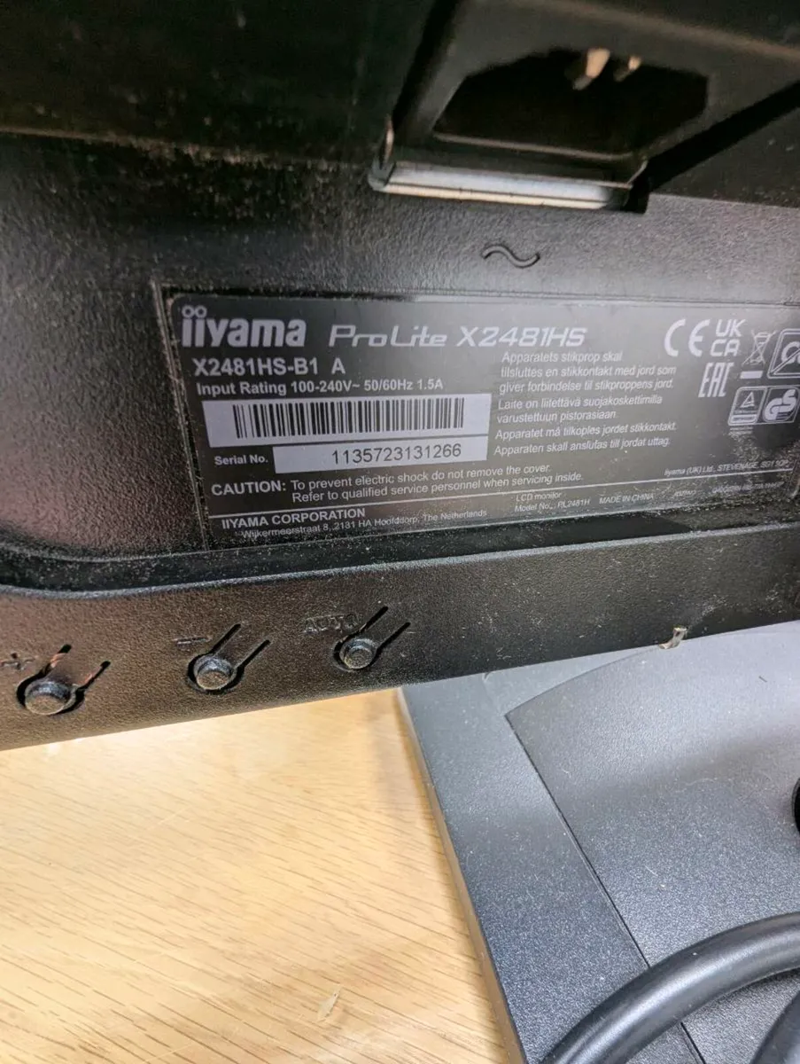 IIyama ProLite X2481HS-B1. - Image 2